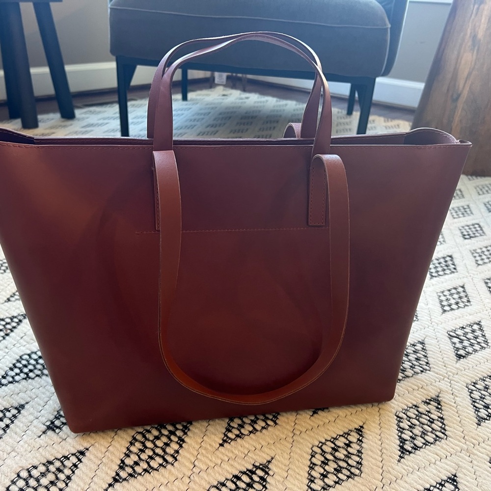 Madewell Brown Leather Tote - Picture 2 of 11